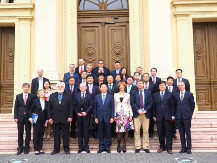 Kínai delegáció és az SZTE képviselete